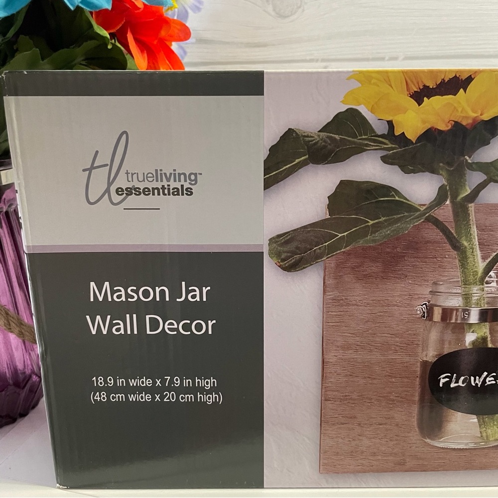 New True Essentials- Mason Jar Farmhouse Wall Decor.